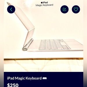 Apple IPad keyboard fits any new iPad since it’s magnetic